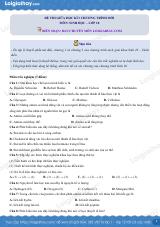 Đề thi giữa kì 1 Sinh 10 Cánh diều - Đề số 2